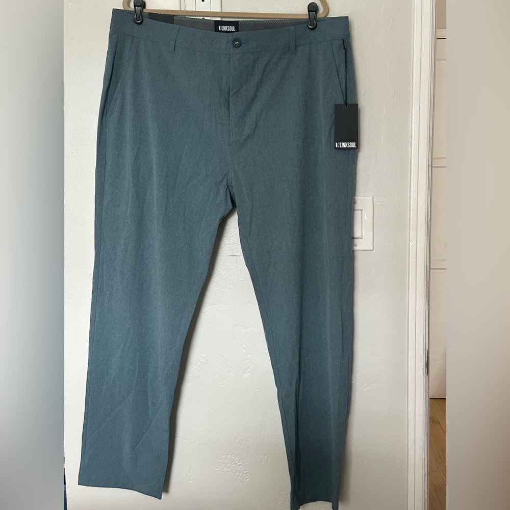 Linksoul Men's Slate Blue Performance Chinos